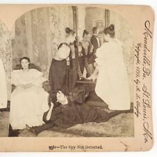 Dressing Room Girls At Play Stereoview c1899 Peeping Tom Women Stockings A2415 for sale  Shipping to South Africa