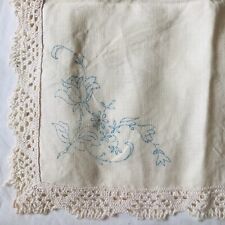 Vintage Stamped CROSS STITCH KIT 4 Linen Napkins Embroidery  for sale  STOCKPORT