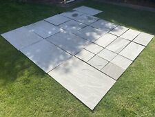 Used, indian sandstone paving grey for sale  BUCKLEY
