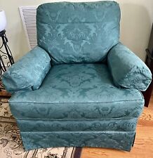 overstuffed chair green for sale  Lenoir City