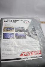 Heavy Duty Tarp Waterproof Polyethylene Silver 14' x 20' for sale  Shipping to South Africa