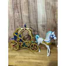 Disney Princess Cinderella Chariot Horse Carriage Toy 2014 MATTEL for sale  Shipping to South Africa