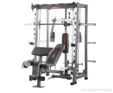 Weider Tech 8.5 Home Gym Smith Machine 665lbs Weights Golds Gym Switchplate 100 for sale  Kings Park