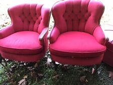 velour red chair for sale  Dover