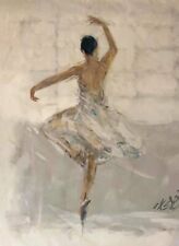 WILLIAM OXER ORIGINAL "Whizz Whizz" dança Royal Ballet cisne lago Pintura a óleo   comprar usado  Enviando para Brazil