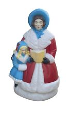 VTG  Dickens Blow Mold Woman Caroler 35" Christmas Lighted Yard Decor Victorian for sale  Chicago