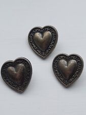 Heart shaped buttons for sale  COBHAM