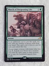 MTG March of Burgeoning Life #201 Kamigawa Neon Dynasty Magic Card Rare NM for sale  Shipping to South Africa