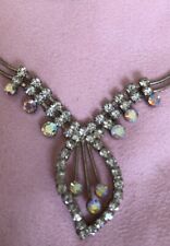 Vintage diamanté necklace for sale  HOVE