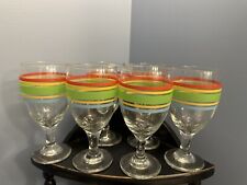 Libbey striped stem for sale  Shipping to Ireland