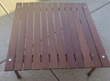 Used, Vtg Crate & Barrel Wooden Foldable Portable Table In A Bag Camping Picnic Beach for sale  Shipping to South Africa