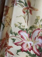 Used, Professionally Made Lined Pencil Pleat Curtains 80 X 220cm Floral Tie Pelmet for sale  Shipping to South Africa
