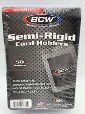 Used, BCW Semi-Rigid Card Holders #1 1 Pack of 50 Sleeves for Graded Card Submissions for sale  Shipping to South Africa