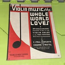 Música para violino The Whole World Loves 39 melodias populares Willis Music  comprar usado  Enviando para Brazil