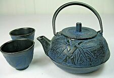Vintage Japanese Tetsubin Cast Iron Tea Pot with Cups  600 ml. for sale  Shipping to South Africa