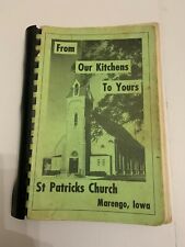 1981 De nuestra cocina a la vuestra iglesia de San Patricio Marengo Iowa libro de recetas segunda mano  Embacar hacia Argentina