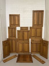 Used, Job Lot Reclaimed Kitchen Cupboard Cabinet Embossed Panels Doors With Handles for sale  Shipping to South Africa