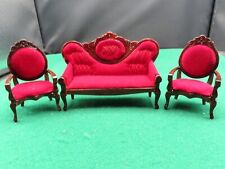 Dollhouse red upholstery for sale  Bergen