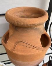 Vintage Hewell's Pottery Terra Cotta Strawberry Herb Pot Gillsville GA Handmade for sale  Shipping to South Africa