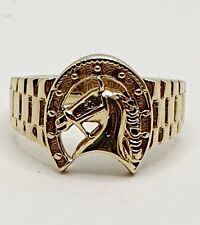 9ct horseshoe ring for sale  BIRMINGHAM