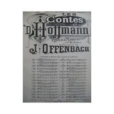 OFFENBACH Jacques Les Contes d'Hoffmann No. 12 bis piano singing ca1880 for sale  Shipping to South Africa