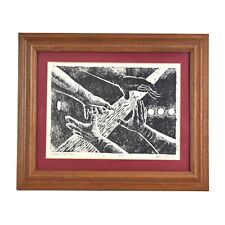 Vintage woodcut print for sale  Glenview