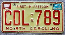 north carolina license plate for sale  Provo