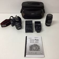 Câmera Digital Canon EOS 450D com Lentes EF-S 18-55mm e 55-250mm (P3) W#638 comprar usado  Enviando para Brazil