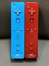 Controle remoto Nintendo OEM Wii azul vermelho Motion Plus lote 2 testado comprar usado  Enviando para Brazil