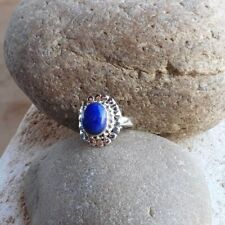 925 Sterlingsilber Lapislazuli Handmade Oval Form Ring Original Schmuck comprar usado  Enviando para Brazil