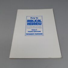 Llave para el hebreo bíblico paso a paso, Vol. 2 libros de bolsillo 1988 de Menahem Mansoor segunda mano  Embacar hacia Argentina