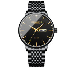 Relógios de pulso masculinos de luxo de aço inoxidável calendário empresarial impermeável quartzo comprar usado  Enviando para Brazil