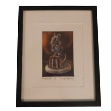 Usado, Jeff Weispfenning impressão arte carvão "The Artist's Pedestal" rato com microfone comprar usado  Enviando para Brazil