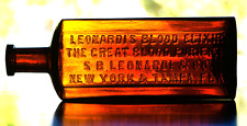 Used, ANTIQUE LEONARDI'S BLOOD ELIXIR / BLOOD PURIFIER NEW YORK AND TAMPA FLA. for sale  Shipping to South Africa