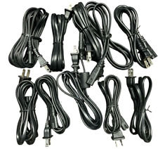 10X AC Power Cord 2 Prong Cable for PS4 PS3 PS2 Slim XBOX PC LAPTOP Monitor TV for sale  Shipping to South Africa