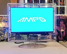 AMPD 13" Clear Prison TV Monitor Flat Screen LED HDMI Gaming Tested WORKS Amp'd, used for sale  Shipping to South Africa