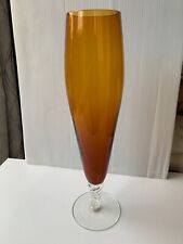 Smoked glass vase for sale  SOUTHAMPTON