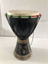 Tambor de mano africano Djembe de 14"" tambor tribal de madera tallado a mano excelente estado, usado segunda mano  Embacar hacia Argentina