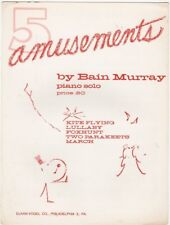 5 divertimento Piano Solo, 1964 Vintage Partituras comprar usado  Enviando para Brazil