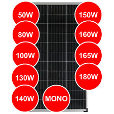 Solarmodul Solarpanel Solarzelle 50 80 100 130 140 150 160 165 180 Watt Mono gebraucht kaufen  Leipzig