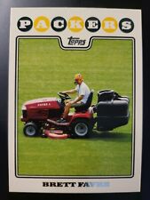 Topps Brett Favre 2008 cortadora de césped empacadora de tractor tarjeta SSP #34 *No como nueva segunda mano  Embacar hacia Argentina
