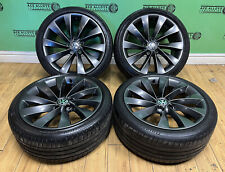 *REFURBISHED * OEM VW SCIROCCO TURBINE 5x112 18” ALLOY WHEELS + TYRES VW CADDY, used for sale  ROSSENDALE