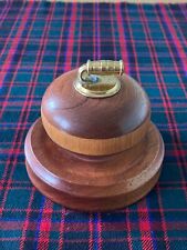 A Stunning & Unique Handmade Treen mini Curling Stone 3” diameter on a 4" plinth, used for sale  Shipping to South Africa