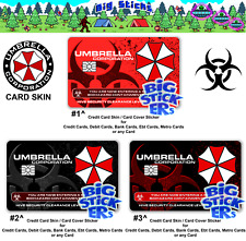 Capa adesiva cartão de crédito Evil Resident Umbrella Corp caixa eletrônico inteligente, usado comprar usado  Enviando para Brazil