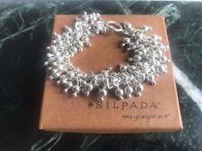 Silpada Sterling Silver Cha Cha Bracelet - Bead Bracelet w/ toggle clasp B0919  for sale  Shipping to Canada