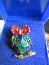 Lovely.enamel colourful owl for sale  BLACKBURN
