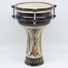 Turkish Darbuka Copper Hand Etched Percussion Drum 11" X 6.5", used for sale  Shipping to South Africa