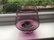Purple glass vase for sale  LEICESTER