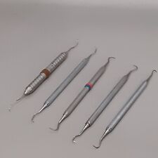 Hu Friedy Lot of 5 Dental Tools USA Scaler Metal Double Side Scraper Probe 1 2 for sale  Shipping to South Africa