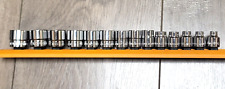 Nueva llave de engranajes 14pc 3/8 "dr Metric Stubby Socket Set w / Rail 6-19mm # 81396 segunda mano  Embacar hacia Mexico